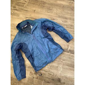 Columbia Cougar Flats Windbreaker Packable Jacket Blue Unisex Size S